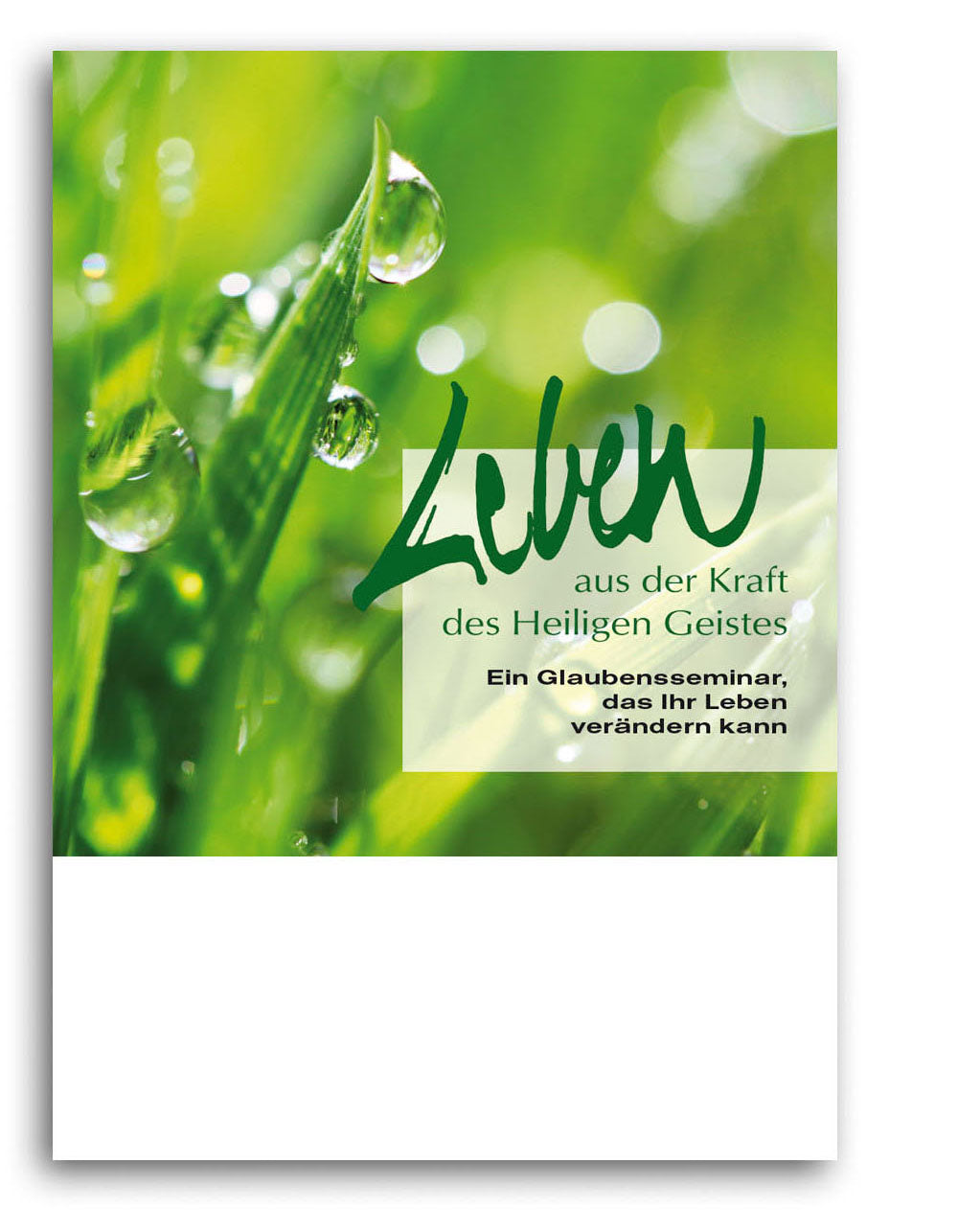 Plakat DIN A3 "Leben aus der Kraft des Heiligen Geistes"