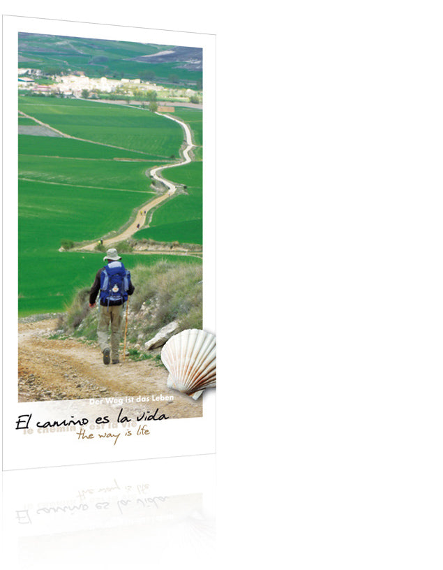 Pilgerpostkarte "Der Weg ist das Leben" (Elisabeth Dörflinger)