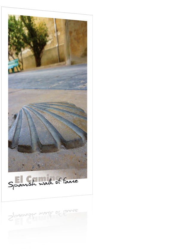 Pilgerpostkarte "Spanish walk of fame" (Elisabeth Dörflinger)